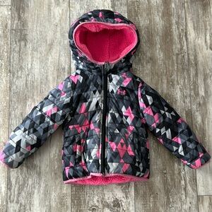 Under Armour UA 2T Toddler Girls Reversible Winter Coat